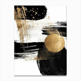 Abstract Black Gold Canvas Print 3 Canvas Print