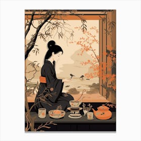 Tea Ceremony Japanese Style 8 Canvas Print