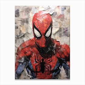 Spider-Man collage Canvas Print