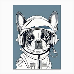 Astronaut Dog Canvas Print