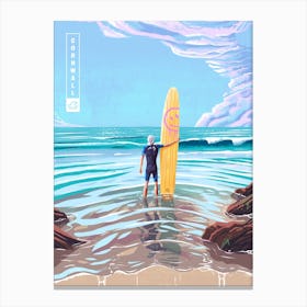Surf Cornwall Canvas Print