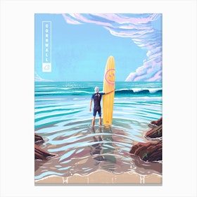 Surf Cornwall Canvas Print