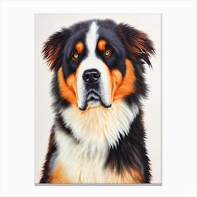 Tibetan Mastiff Watercolour dog Canvas Print