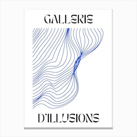 Abstract Lines Art Poster 1 Canvas Print