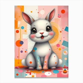 Pippin Doodlewhisk: A Baby Bunny Artwork For Kids Canvas Print