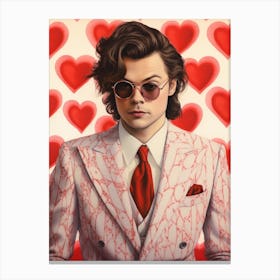Harry Styles Heart  1 Canvas Print