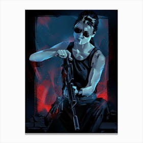 Sarah Connor Terminator Canvas Print