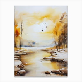 Autumn River 5 Canvas Print