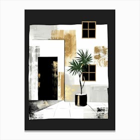 Black And Gold 11 Canvas Print