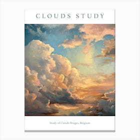 Study Of Clouds Bruges, Belgium 2 Canvas Print