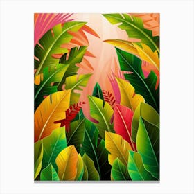 Tropical Background Canvas Print