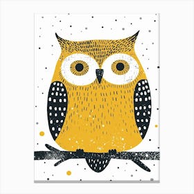 Yellow Owl 1 Canvas Print