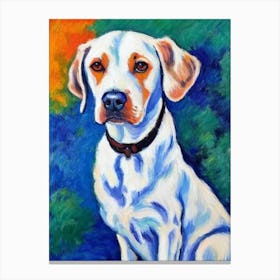 Brittany 2 Fauvist Style dog Canvas Print
