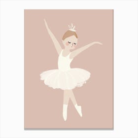 Ballerina nursery wall art, kids room prints, playroom decor Canvas Print