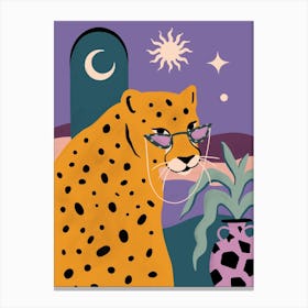 Cheetah Wink Canvas Print