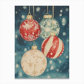 Christmas Ornaments Canvas Print