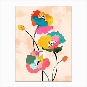 Dopamine Floral Canvas Print