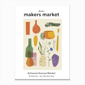 Berlin Artisanal Avenue Market 5 Canvas Print