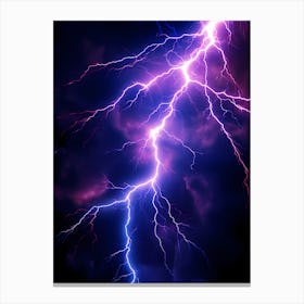 Lightning In The Sky 4 Canvas Print
