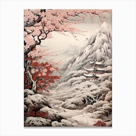 Japanese Snowbell Victorian Style 3 Canvas Print