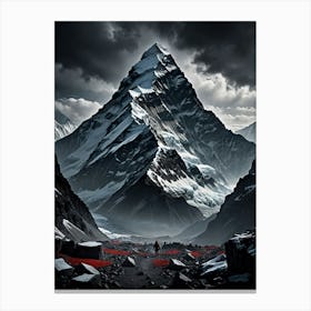 Mountain Of The Gods Beneath Everest's Shadow Canvas Print