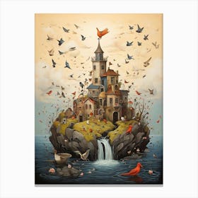 'The Island Of Birds' art print Canvas Print