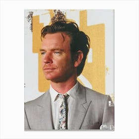 Ewan Mcgregor Retro Collage Movies Canvas Print