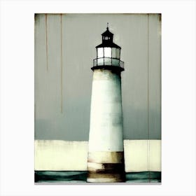 Lighthouse Symbol Abstract Painting Canvas Print