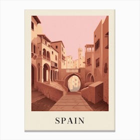 Vintage Travel Poster Spain 3 Canvas Print