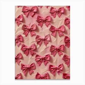 Cherry Bows Collection 4 Pattern Canvas Print