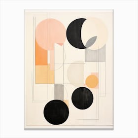 Mid Century Inspired Abstract Painting Canvas Print