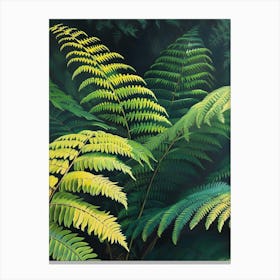 Giant Chain Fern Painting 3 Canvas Print