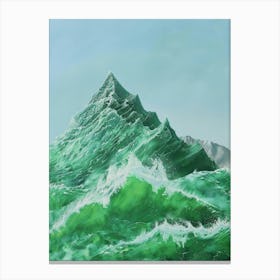 Green Wave Canvas Print
