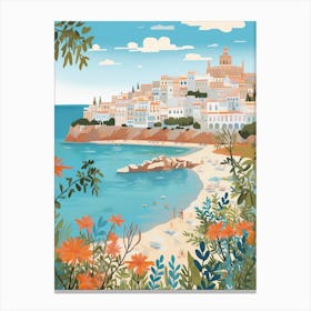 Ibiza Spain 6 Illustration Canvas Print