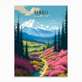 Denali National Park Painting Canvas Print