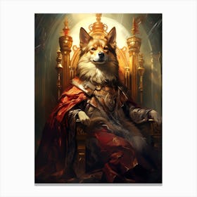 Corgi King 1 Canvas Print