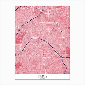 Paris Pink Purple Canvas Print