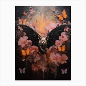 Indian Flying Fox Vintage Illustration 2 Canvas Print