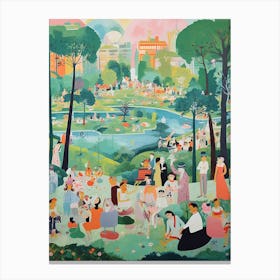 Summer Picnic Vintage 3 Canvas Print