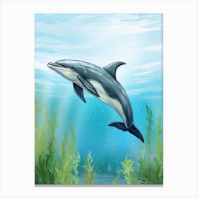 Atlantic Dolphin 1 Canvas Print