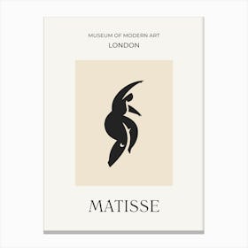 Matisse Woman Silhouette Canvas Print