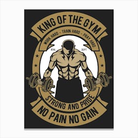 King Of The Gym 1 Canvas Print