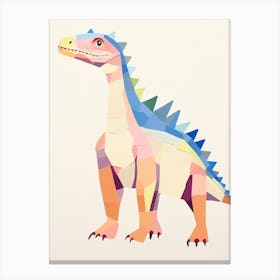 Nursery Dinosaur Art Cryolophosaurus Canvas Print