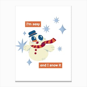 I'M Sexy And I Snow It Canvas Print