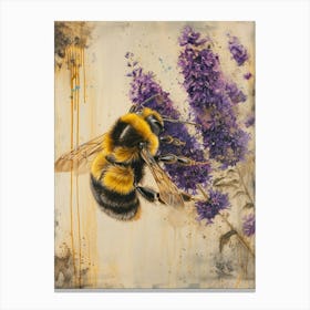 Andrena Bee Storybook Illustration 26 Canvas Print