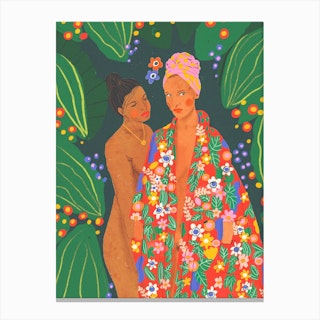 Klimt Ladies Canvas Print