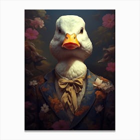 Duck In A Suit 1 Canvas Print