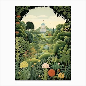 San Diego Botanic Garden Usa Henri Rousseau Style 6 Canvas Print