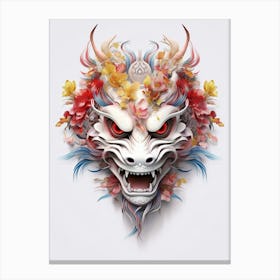 Dragon Mask Illustration 4 Canvas Print