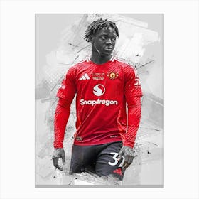 Kobbie Mainoo Manchester United 1 Canvas Print